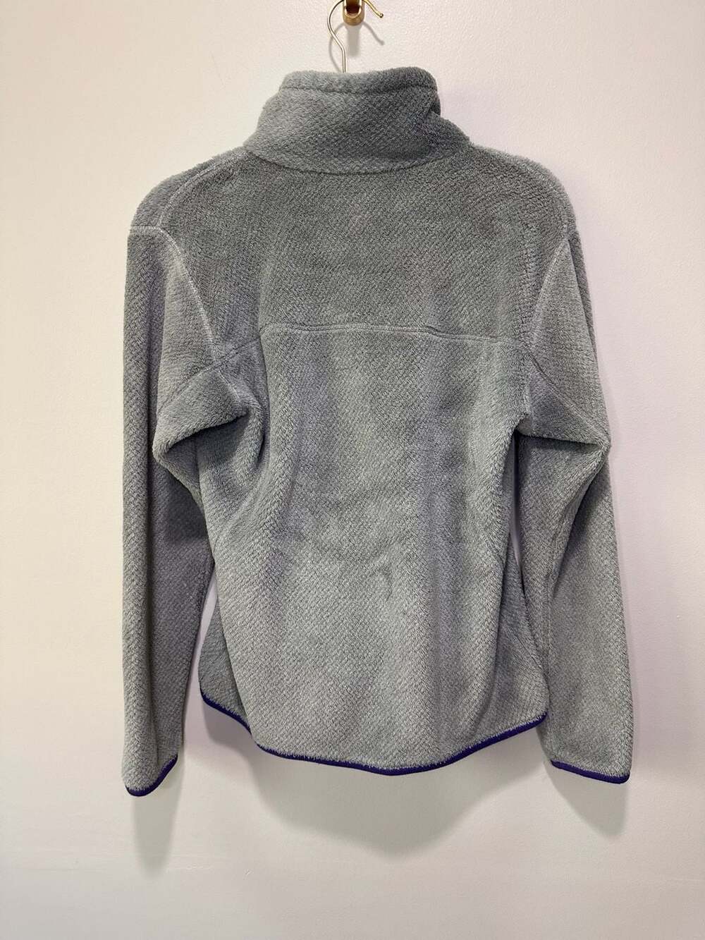 Patagonia Women's Snap-T Pullover Fleece Gray Purple Size M - Picture 5 of 5